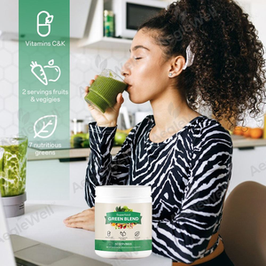 Aeglewell <span class=keywords><strong>Organic</strong></span> Supergreens Powder Bubuk Superfood Dari Buah, Sayuran, dan Herbal Asli untuk Mendukung Pencernaan dan Energi - Product Image 6