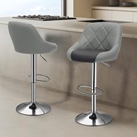 ALINUNU Prix de gros Tabouret haut Chaise de bar Tabouret de bar réglable en métal Chaise à dossier haut pour cuisine restaurant