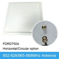 8/9/12dbi 860 960MHz ABS ganancia pasiva de largo alcance UHF RFID antena Horizontal Circular Rfid sistema de gestión de inventario