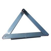 Triangle de dispositif d'avertissement précoce Triangle d'avertissement de trafic réfléchissant rouge de voiture