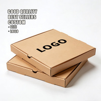 Boîte d'emballage à pizza pliable à double paroi HuiLong PS-002 32*32*4.5cm, faible coût, logo personnalisé, design couleur personnalisé, OEM/ODM
