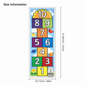 Alfombra de Juego Hopscotch para Niños, Alfombra de Juego para el Suelo, Alfombra de Juego para Gatear y Saltar, Alfombra de Aprendizaje de Números para Niños - Product Image 3