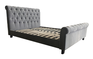 Sang Trọng Pháp Phòng Hiện Đại Vua Bọc Giường Với Bàn Chân Nữ Hoàng Kích Thước Đôi Bọc Giường Vải - Product Image 4