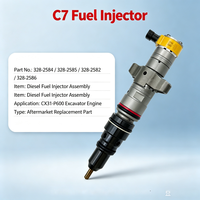 Inyector de Combustible Diésel C7 328-2584 328-2585 328-2582 328-2586, Inyector de Repuesto para Motor de Excavadora CX31-P600