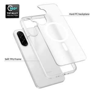 Funda Magnética Mate de Lujo para A26/A16/A17, Resistente a Golpes, TPU+PC, con <span class=keywords><strong>Características</strong></span> Impermeables y Antihuellas - Product Image 5