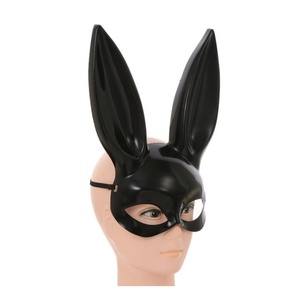 Giả Trang Giá Rẻ Nhựa Màu Đen Trắng Màu Sắc Sexy Bunny Halloween Đảng Mặt Nạ - Product Image 3