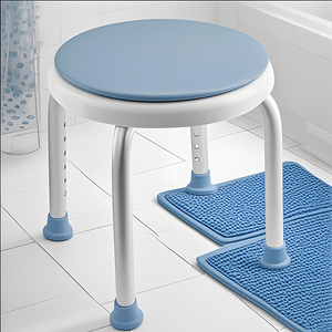 Siège de <span class=keywords><strong>douche</strong></span> <span class=keywords><strong>pivotant</strong></span> avec design rotatif moderne Siège de <span class=keywords><strong>douche</strong></span> <span class=keywords><strong>pivotant</strong></span> à 360 degrés réglable en hauteur pour salle de bain hôtel hôpital - Product Image 2