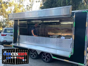 Chiosco di caffè Mobile grande piattaforma di rimorchio per alimenti per camion di rimorchio di birra carrello per caffè in legno - Product Image 5