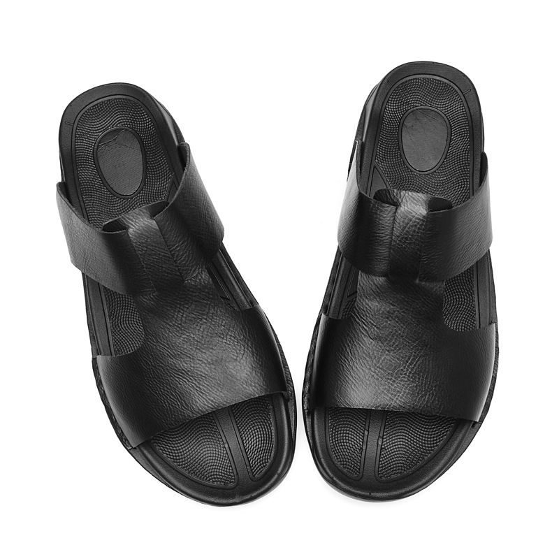 NEW Models Mens Shoes Turkey Sandal for Men High Quality Genuine Leather  Cow Arab Slipper Dubai 37-46# Large Size Factory 2024