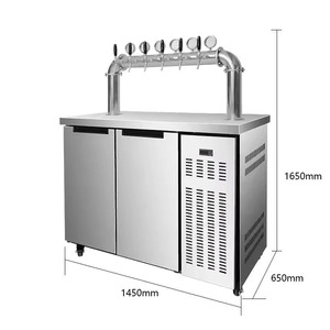 Chất lượng cao thép không gỉ màu đen titan thép thịt nướng gian hàng nhà hàng cụ thể dự thảo bia mát máy bia - Product Image 2