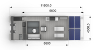 Maison flottante de luxe en aluminium à vendre, nouveau design, yacht de luxe pour le tourisme, hôtel flottant sur l'eau avec moteur hors-bord