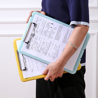 Boîte de rangement portable écologique Rsvra LK-GJY-936 compatible A4, organiseur d'archives en plastique avec presse-papiers