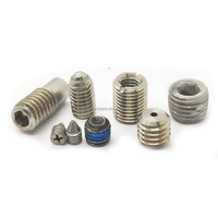 Vis sans tête en acier inoxydable 316l de haute qualité vis de réglage à six pans creux avec pointe plate Din 913