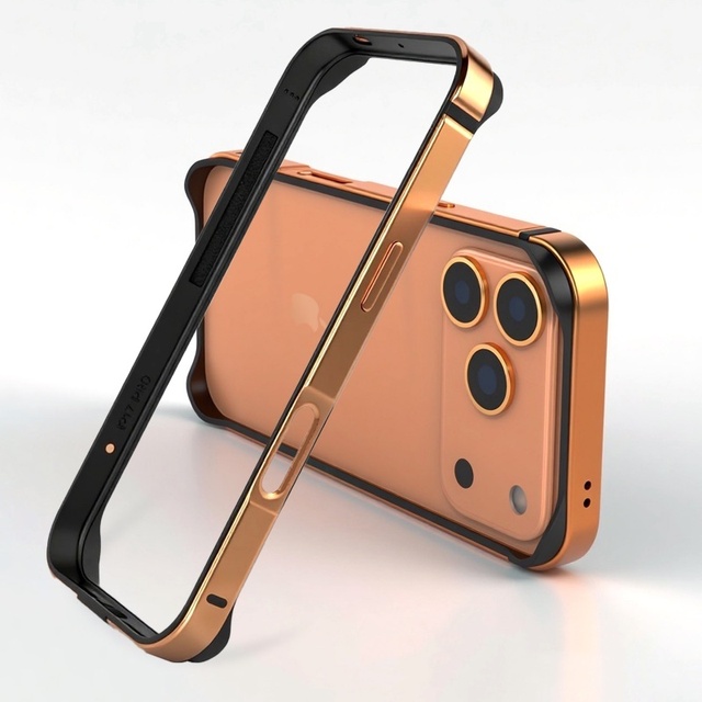 Hot Selling Hybrid Metal Silicone Frame Mobile Phone Cases for iPhone 17 14 15 16 Pro Max Light Cooling Bumper Cover Accessories