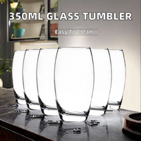 Luminarc SALTO 320ml 350ml Verres à boire en verre Fond épais Lave-vaisselle Micro-ondes Sûr Transparent Design classique
