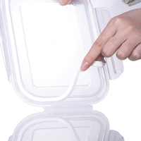 Récipients alimentaires sous vide résistants à la chaleur boîte à lunch borosil en verre
