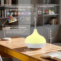 Diffuseur d'huiles essentielles en gros, aromathérapie, humidificateur, désodorisant, lumières colorées, installation sur table, grande capacité