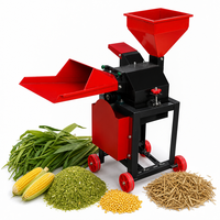 Nouvelle machine à broyer le maïs, le paille et les céréales Henglu, moulin à marteaux portable de petite taille, 4KW, 220V, capacité de 500 kg/h, pour l'alimentation animale