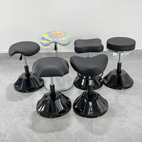 Chaise de coiffure professionnelle pivotante réglable en hauteur avec siège en cuir et rotation à 360 degrés pour salon de coiffure