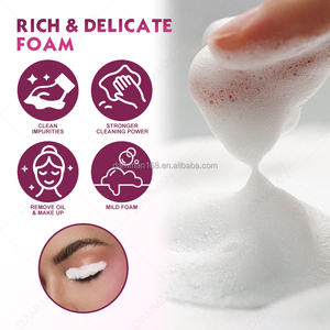 DAMMAN Rose Lash Shampoo Concentrado 7,5 ml Extensión de pestañas Espuma limpiadora Espuma rica Extensión de pestañas Líquido de lavado - Product Image 4