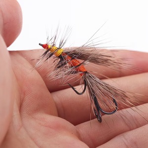 Estimulador de <span class=keywords><strong>Pesca</strong></span> con Mosca Nuevo de Fábrica, Anzuelo Doble, Señuelo de <span class=keywords><strong>Pesca</strong></span> con Mosca, Anzuelo de Pluma, Estimulador para Atar Moscas - Product Image 6
