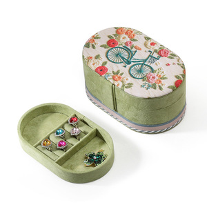 Customized Velvet <strong>Jewelry</strong> Organizer case Bracelet Necklace Ring <strong>Boxes</strong> Small Mini Travel Portable Velvet <strong>Jewelry</strong> Box - Product Image 4