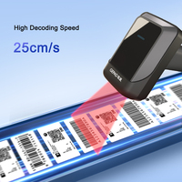 Escáner de código de barras 2D QR inalámbrico personalizable, lector de código de barras portátil USB para farmacias y bibliotecas