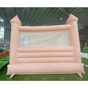 บ้านลมเป่าลมพีวีซีสำหรับงานแต่งงานกลางแจ้ง สนามเด็กเล่น ปราสาทสีขาว สำหรับเด็กเล่น ทำจากผ้าอ๊อกซ์ฟอร์ด - Product Image 3