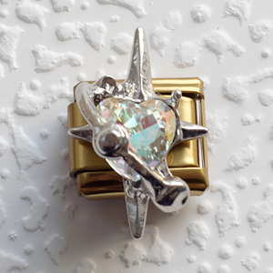 2025 Thời Trang Tự Làm 304 Thép Không Gỉ Ý Quyến Rũ Bangles Phong Cách Vòng Đeo Tay Nước Hoa Chữ Thập Gấu Loạt Vòng Đeo Tay 9Mm * 10Mm Mô-đun - Product Image 3