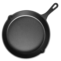 Wajan penggorengan batu antilengket, loyang Dapur besi anti lengket 10/14/16/20cm untuk Steak, telur, panekuk, BBQ, alat panggang bahan logam memasak