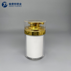 30g 50g 100g barattolo di crema airless in plastica barattolo di lusso a doppio strato design confezione cosmetica per la cura della pelle per siero crema viso - Product Image 6