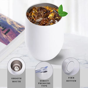 Cheap <strong>Made</strong> <strong>in</strong> <strong>China</strong> Egg Shell Wine Tumbler Stainless Steel Wine Tumbler 12oz Wine Tumbler - Product Image 3