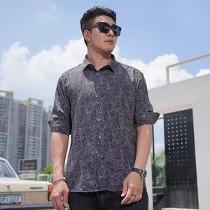 เสื้อเชิ้ตลายดอกไม้แขนยาวผู้ชายทรงหลวมสบายๆสำหรับฤดูใบไม้ผลิและฤดูใบไม้ร่วง - Product Image 3