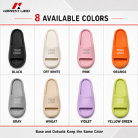 Sandalias EVA con Logotipo Personalizado, de Una Pieza con Tira Ancha, Ligeras, Antideslizantes, para Ducha, Calzado Promocional OEM