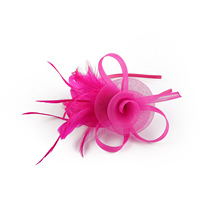 Sombreros de Fiesta para Mujer, Sombreros de Iglesia con Clip para Cóctel y Boda, 100% Poliéster