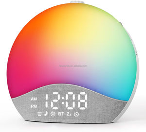 Despertador con Simulación <span class=keywords><strong>de</strong></span> Amanecer y Máquina <span class=keywords><strong>de</strong></span> Sonido, Botones Retroiluminados Mejorados, Máquina <span class=keywords><strong>de</strong></span> Ruido Blanco con Luz Nocturna, Altavoz Bluetooth con Luz <span class=keywords><strong>de</strong></span> Despertador - Product Image 1