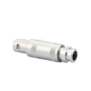 MOCO 1ST1405 Straight Plug With Cable Collet Push Pull Unipole Connectors For Life Detection Instrument