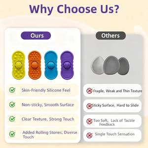 Jouet sensoriel magnétique en silicone pour adultes, <span class=keywords><strong>anti</strong></span>-<span class=keywords><strong>stress</strong></span>, soulagement de l'anxiété, 2 en 1, pierre sensorielle pour calmer, jouets de voyage - Product Image 6