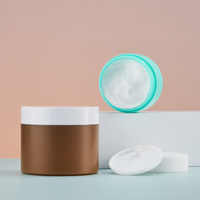 Pot de crème pour soins de la peau en PP blanc 50 ml, ensemble de pots cosmétiques vides écologiques avec couvercle à vis, vente en gros d'usine, emballage personnalisé