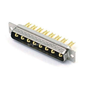 ขั้วต่อ D-SUB 8W8 แบบตัวผู้ กำลังสูง ชนิดบัดกรี สำหรับสายเชื่อมต่อกระแสสูง - Product Image 1