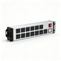 PDU 1U pour rack, 8 prises 16A 220V, unité de distribution d'alimentation intérieure avec indicateur LED, prise de courant en rack pour centre de données