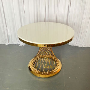 Modern Metal Dessert <b>Table</b> Wedding & <b>Party</b> Disassembly Assembly Golden Flower Stand Decoration Props Ornaments New Arrival - Product Image 2
