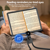 Rechargeable LED Neck Magnifier 5X Hands-Free Screen Magnifier with Dimmable Light for Low Vision