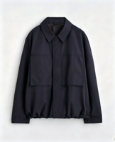Veste d'extérieur tendance pour homme, en coton et polyester, coupe décontractée, légère, protection solaire intégrée, pour la randonnée et les voyages