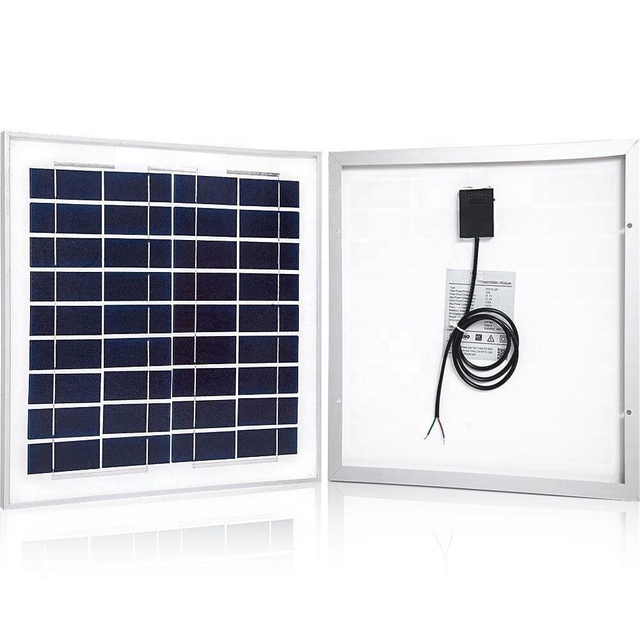 Wholesale Factory Direct N-Type Polycrystalline 19% Efficiency Long Service Life 10W 15W 20W 18V Glass 12V Solar Panels