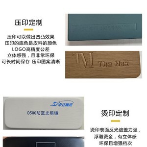 Vente directe usine : Étui à lunettes en cuir fait main avec logo personnalisé, boîte à miroir optique en PU, nouveau <span class=keywords><strong>design</strong></span> personnalisable - Product Image 2