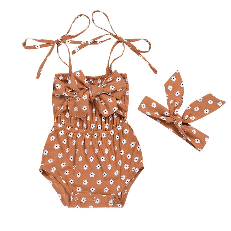 2020 нового дизайна с цветочным принтом женская мода для новорожденных, комбинезон для новорожденных, комбинезон