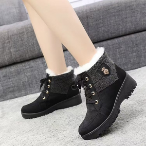 <span class=keywords><strong>Bottes</strong></span> d'hiver chaudes et antidérapantes pour femmes, avec patch emblème, pour les sorties quotidiennes, les tenues décontractées d'automne et d'hiver - Product Image 2