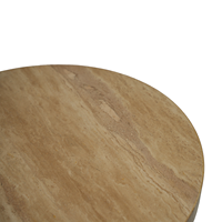 Vente chaude table basse intelligente en calcaire circulaire de luxe postmoderne