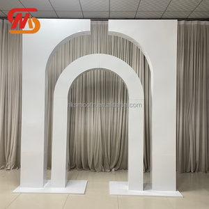 SMOOTH Factory Direct Supply White Metal Arch <b>Backdrop</b> for <b>Wedding</b> Party Ceremony Welcome Area - Product Image 4